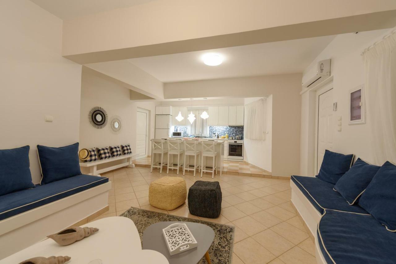 Full View In A Luxury House Villa Kalamaki  Exterior foto