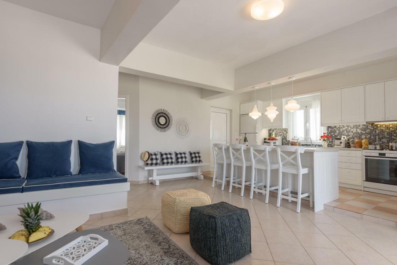 Full View In A Luxury House Villa Kalamaki  Exterior foto